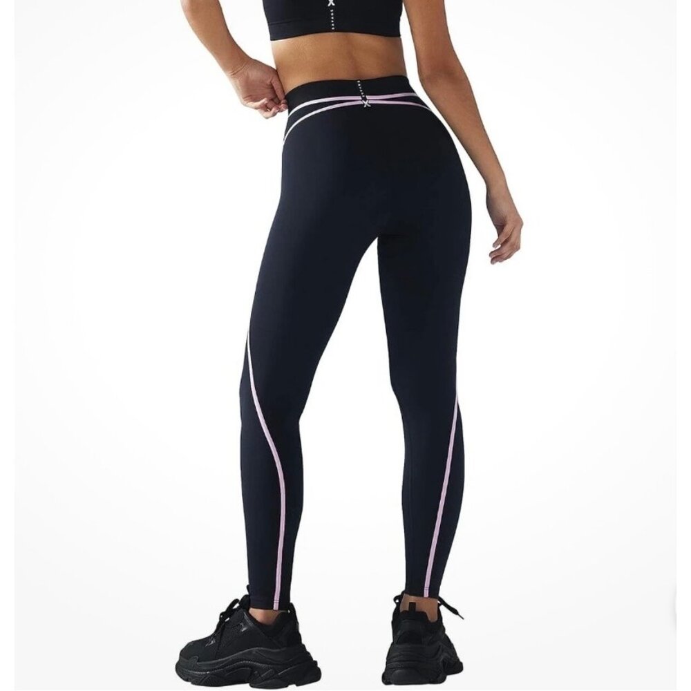 Savage X Fenty Womens X Mesh High-Waist Legging Size 1X Black Caviar - Picture 3 of 5